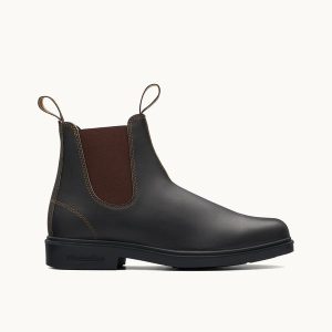Stout Brown Premium Leather Chelsea Boots, Men's Dress 062 - Blundstone