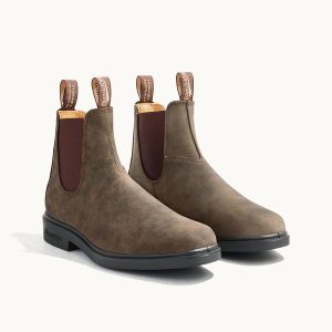 Rustic Brown Leather Chelsea Boots, Men's Dress 1306 - Blundstone