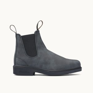 Rustic Black Premium Leather Chelsea Boots, Men's Dress 1308 - Blundstone