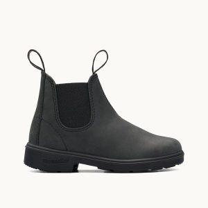 Rustic Black Leather Chelsea Boots, Kids' Series 1325 - Blundstone