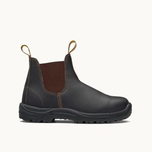 Stout Brown Premium Leather Chelsea Boots, Work Series 172 - Blundstone