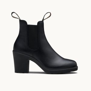 Black Premium Leather High Heeled Boots, Women's Series 2365 - Blundstone