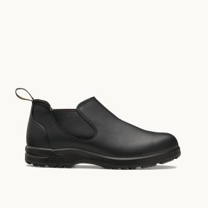 Black Premium Leather Low-Cut Shoes, Men's All-Terrain 2380 - Blundstone