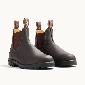 Walnut Brown Premium Leather Chelsea Boots, Men's Classics 550 - Blundstone