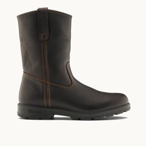 Claret Full Grain Leather Rigger Boots, Men's Originals 2528 - Blundstone