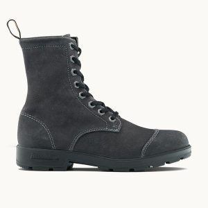 Steel Grey Suede Leather Lace Up Boots, Men's Originals 2530 - Blundstone